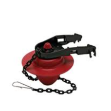 40-5403D-001-T4 SAPO/FLAPPER 3" ROJO UNIVERSAL PREMIUM CON SELLO DE SILICONA CADENA DE ACERO INOXIDABLE Y DESCARGA AJUSTABLE, LARGA DURACION