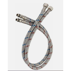 40-B4F24U MANGUERA FLEXIBLE DE ACERO INOXIDABLE PARA GRIFO/LLAVE MEZCLADORA (1/2" I.P X 1/2" HEMBRA RECTA) LONGITUD: 24" 60.96cm