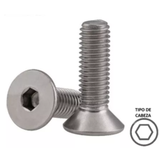 333505 TORNILLO 5 x 10 PLANA ALLEN MM INOX.
