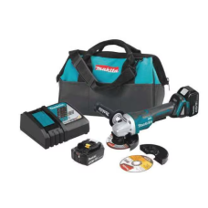 MAKITA, Kit de amoladora angular/de corte LXT® BL de 18 V de 4-1/2” / 5", paleta (5.0Ah) Fabricante XAG11T